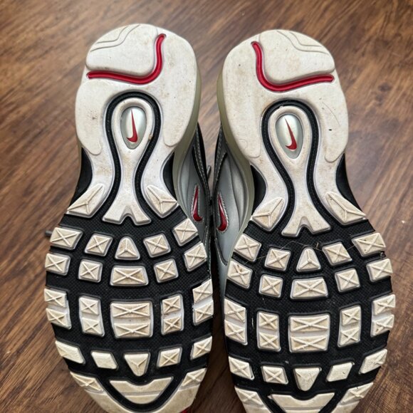 Nike Air Max 97 QS Black/Silver/Red AT5458-001 US Men’s Size 5 - Picture 6 of 7